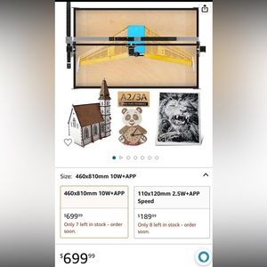 ❤️NEW❤️ NEJE 3 Max A40640 CUTTERING AND ENGRAVING